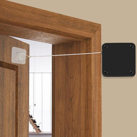 1 Set Door Closer Punch-free 500g/800/1000g Tension Drawers Drawstring Door Closer Bracket Home Supplies