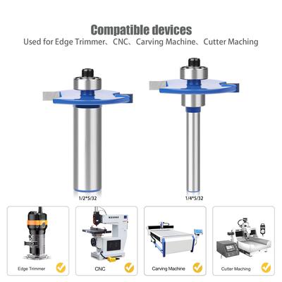 Ball T-Knife 1/4 Handle 1/2 Handle, Woodworking Milling Cutter Slotting Cutter Alloy Cutter Side Handle Trimming Machine Knife Engraving Machine