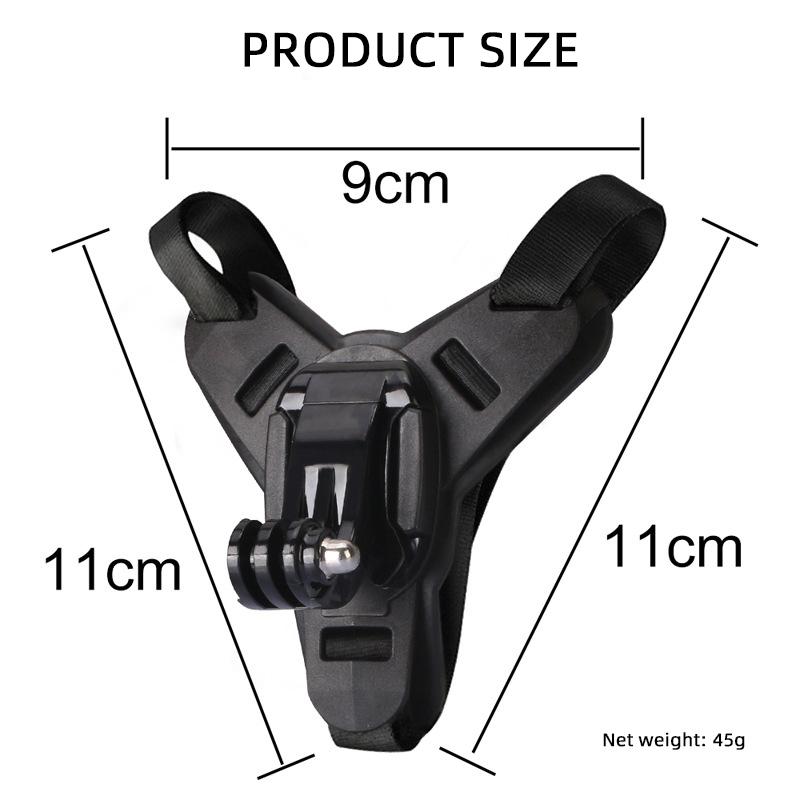 1pc Base Bracket Holder For Gopro Hero 10 9 8 6 5 Full Face Helmet Chin Mount Motorcycle Action Camera Accessories