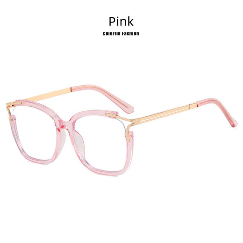 

Style Stylish Latest Square Shaped Glasses Women Frame Light Color Changing Blue Light Blocking Light PC Screen Reading Farsightedness Eyeglass 1.5