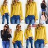 Solid Color Ladies Casual Tops Women Summer Loose Top Long Sleeve Blouse For Daily Wear