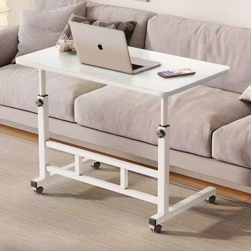 Adjustable Multi-Layer Bookshelf & Movable Laptop Table with Wheels