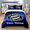 Set Biancheria da Letto Personalizzato Bayern Monaco con Nome Testo 1 Copripiumino+2 Federe Logo Calcio Regalo Personalizzato per Occasioni Speciali Decorazione Camera da Letto