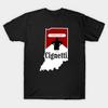 Men Black Print T-shirt Curt Cignetti No-Cut Transfer Paper Print Cotton Tshirt