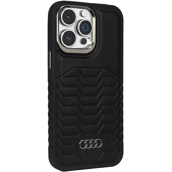 Audi Synthetic Leather Magsafe Iphone 14 Pro Max 6.7 Black Hardcase Au-Tpupcmip14Pm-Gt/D3-Bk