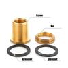 Full Copper Thickened Water Tank Connector 1/2" -2" Water Tower Water Bucket Inner and Outer Thread Drain Interface Hardware