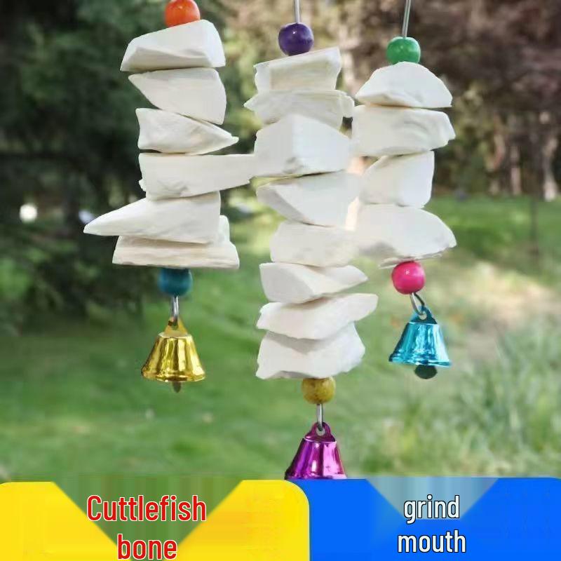 Cuttlebone Skewers: Calcium-Rich Bird Food & Chew Toys for Cockatiels, Parakeets, & Squirrels - Free Shipping