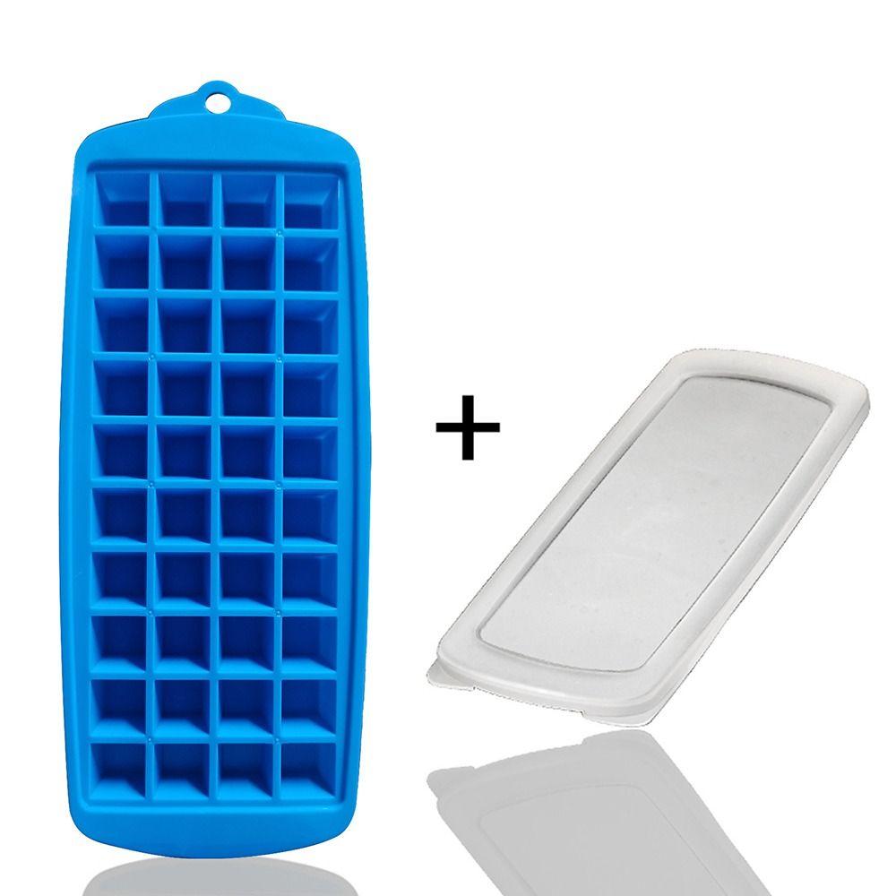 TPR Ice Cube Tray with Lid Ice Maker Portable Ice Stick Tray Mold  Kitchen Accessories