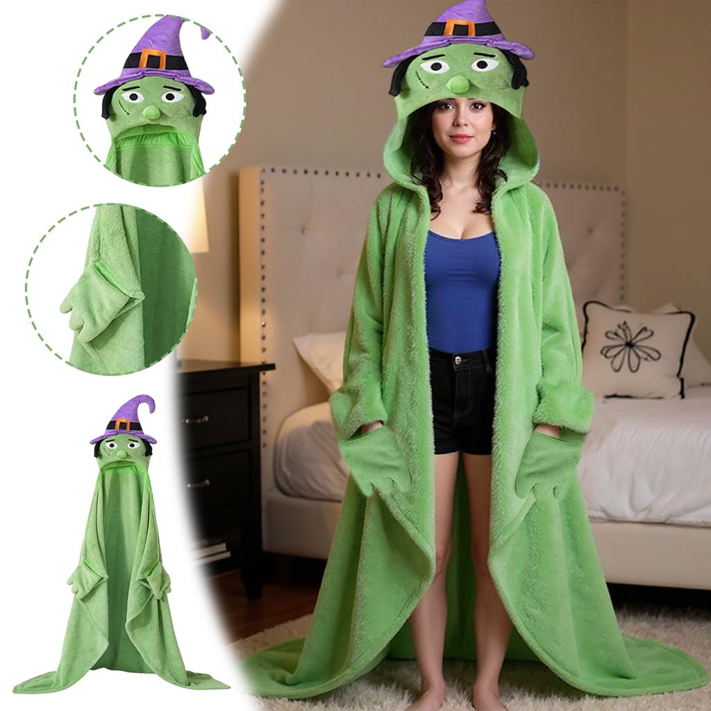 Hooded Halloween Blanket, Suitable For Halloween Decoration