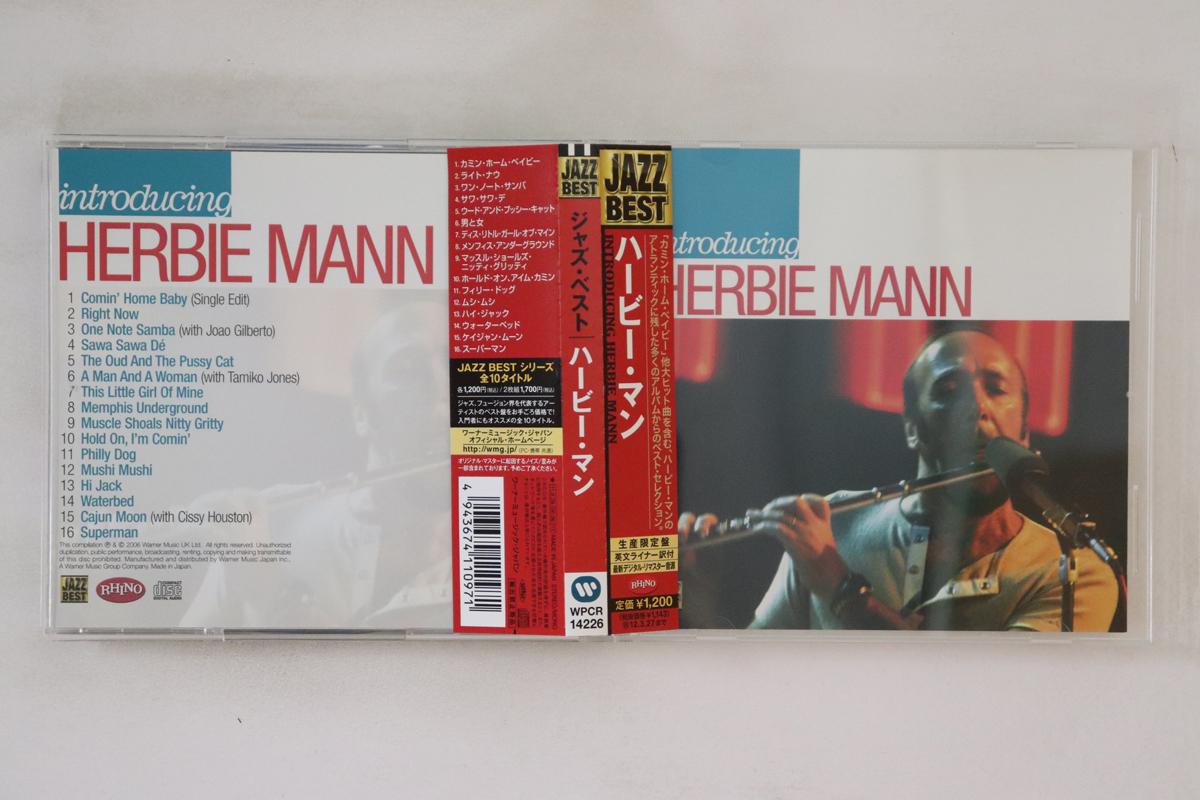 

CD HERBIE MANN - JAZZ BEST WPCR14226 RHINO 2011 Japan Obi Jazz Used