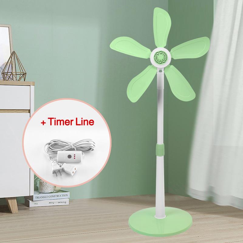 Portable Floor Fan,No Mesh Cover,Timer,Remote Control,Extendable Standing Fan,Plug-In Fan,Suitable For Living Room,Bedroom