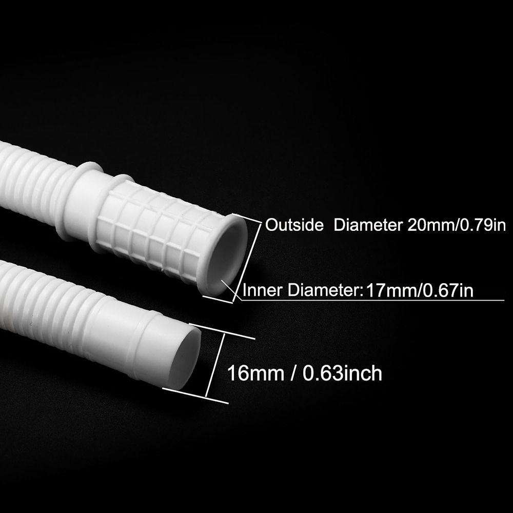 New Plastic Air Conditioner Drain Hose Thickened 1-5M Washing Machine Tube White Extension Pipe