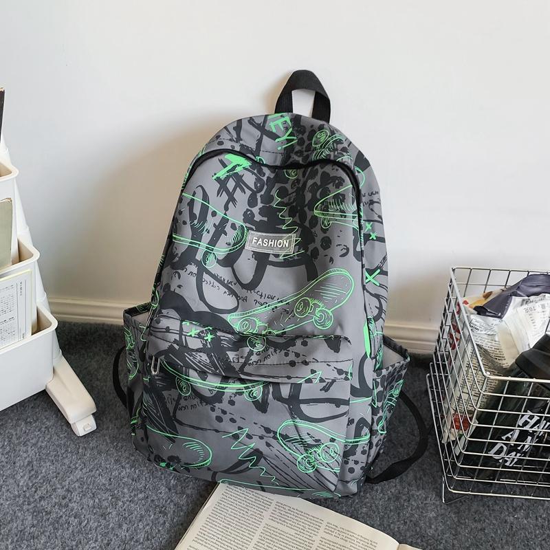 Мужской рюкзак с принтом граффити для женщин — фото 13