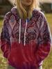 Felpe con Cappuccio Patchwork Stampa 3D Floreale Vintage Felpe con Cappuccio Donna Top Y2K Tuta Felpa Cappotto Unisex Abbigliamento