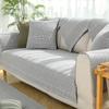 Sofa Cushion Cotton and Linen Four Seasons Universal Non-Slip Fabric Cushion Linen Old Coarse Cloth Sofa Cover Cover Cloth Simple Modern