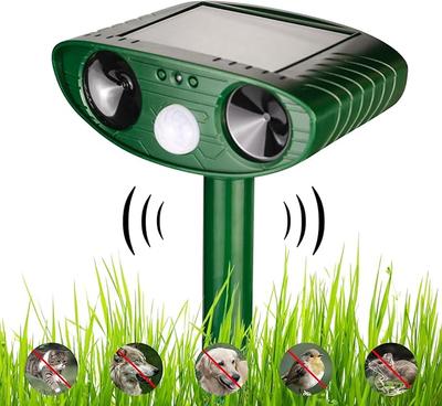 Solar Ultrasonic Cat Repeller, Waterproof Garden Deterrent for Cats, Motion Sensor Outdoor Animal Scarer