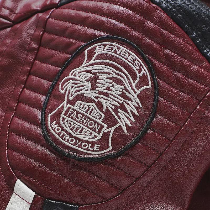 Jachetă din piele PU pentru motocicletă pentru bărbați de pluș și caldă – Logo personalizat disponibil