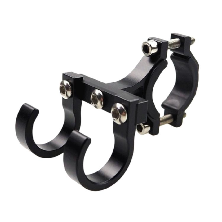 Aluminum Double Hook Easy to Install Double Hook for Motorcycle & Scooter Riders for for Hanging Helmets & Gear