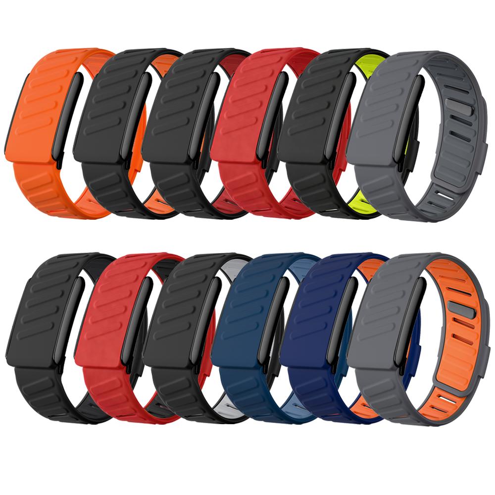 New Silicone Band Soft Adjustable Belt For Whoop 5.0 Strap Breathable Sport Wristband for Whoop 5 Straps Black framed Watchband