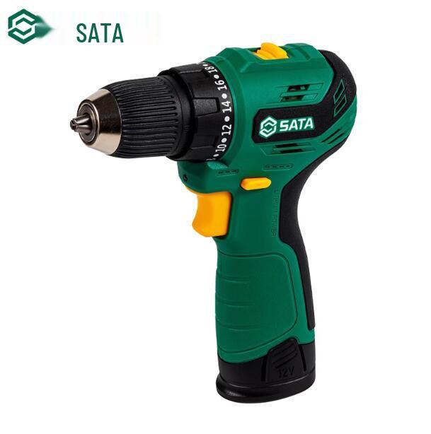 SATA 12V Brushless Cordless Drill & Screwdriver with Charger - Multifunctional Handheld Electric Drill (Model 51006A)