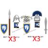 Medieval Castle Figure Building Blocks Crow Serpent Soldier Greek Roman Crusader Knights Templar Compatible Bricks Toys Gift Z03