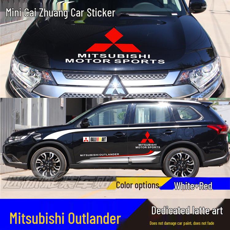 Mitsubishi New Outlander Ralliart Body Decal Sticker for Modification and Decoration