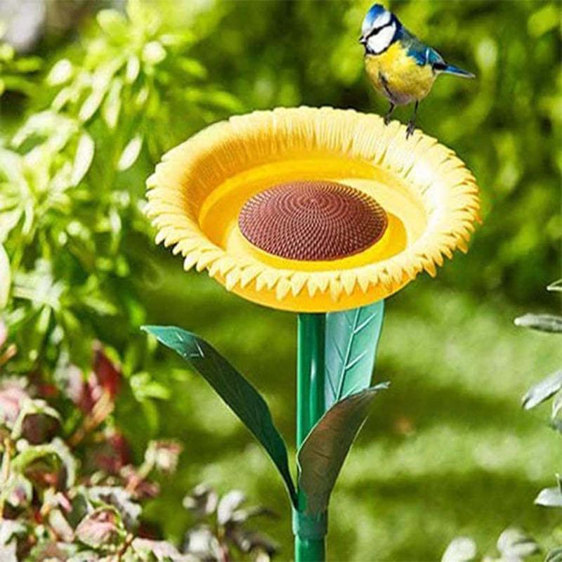 Sunflower Bird Feeders Outdoor Plastic Feeding Tool DIY Leak-proof Bird Water Container Weather-resistant Hummingbird Products