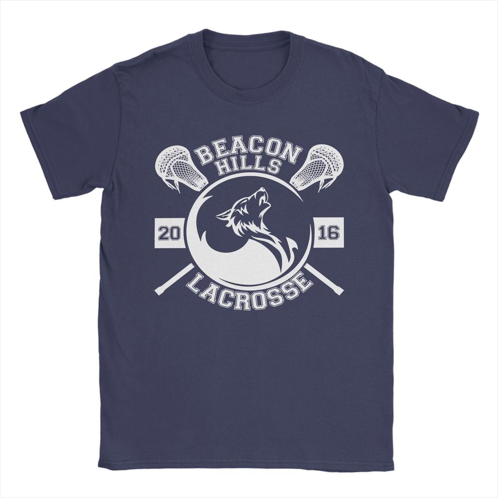 Beacon Hills lacrosse Teen Wolf  T-Shirt Men Women  Vintage Cotton Tees Crewneck Short Sleeve T Shirt Plus Size Clothes