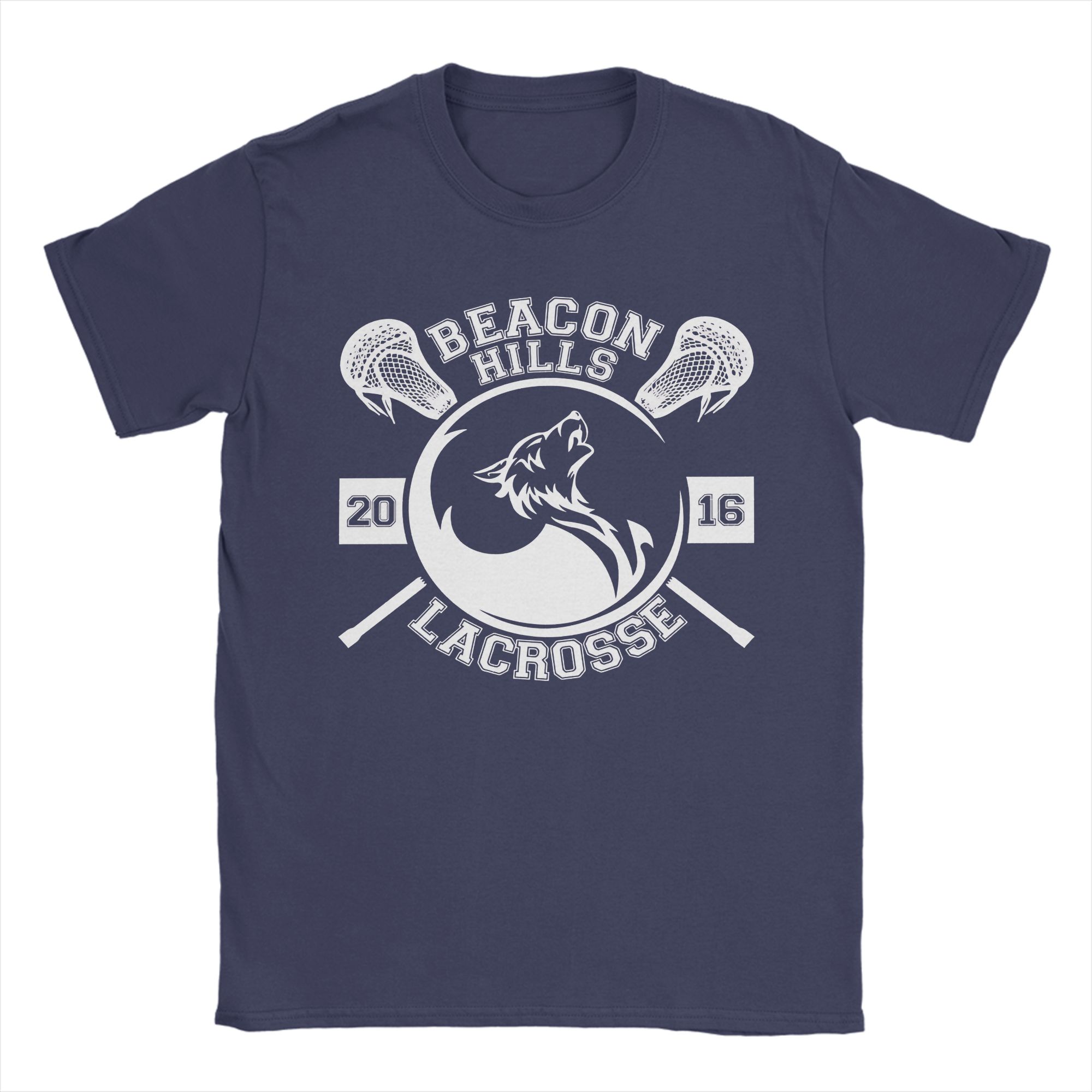 

Beacon Hills lacrosse Teen Wolf T-Shirt Men Women Vintage Cotton Tees Crewneck Short Sleeve T Shirt Plus Size Clothes 4XL