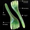 Five-Claw Head Therapy Massager Comb - Resin Acupoint Scalp Scratcher.