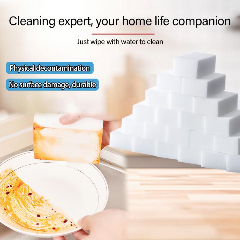 Kitchen Cleaning Sponge Melamine Magic Sponge Eraser Multi-Purpose Cleaning Tool for Home Bathroom Surface Stain Removal