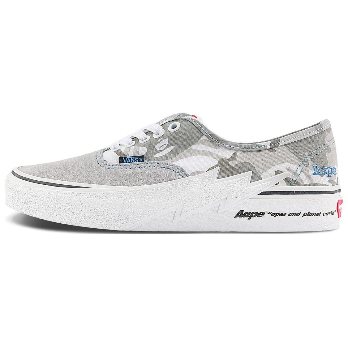 Vans X Aape Authentic Bolt Sneakers  Grey Blue  Men s VN000BWCY31 EU 35