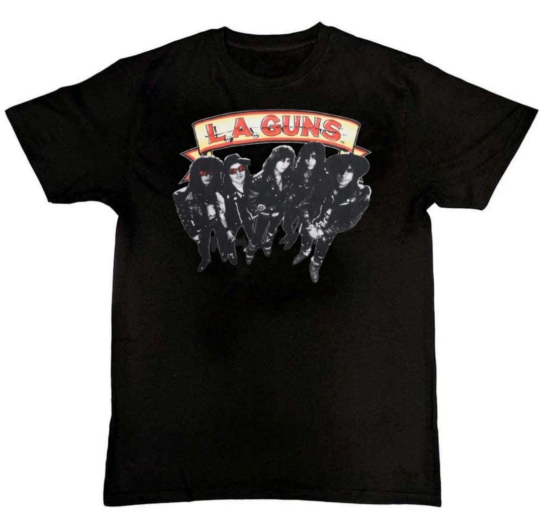 VTG LA Guns Band Graphic Print Mens T-Shirt XL