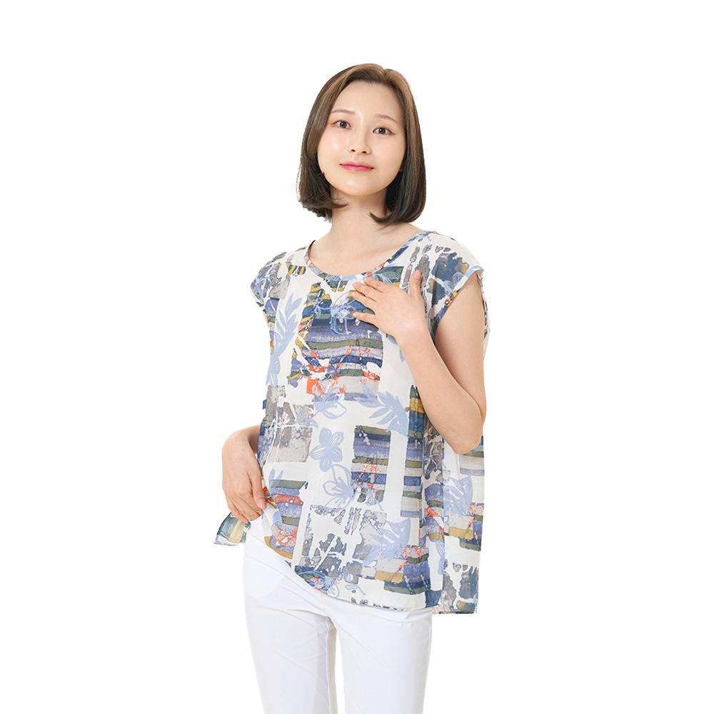 Crocodile Lady Intion All-Over Print Sleeveless T-Shirt_Cldmts501_Cldmts501 Blue (Bl)/105
