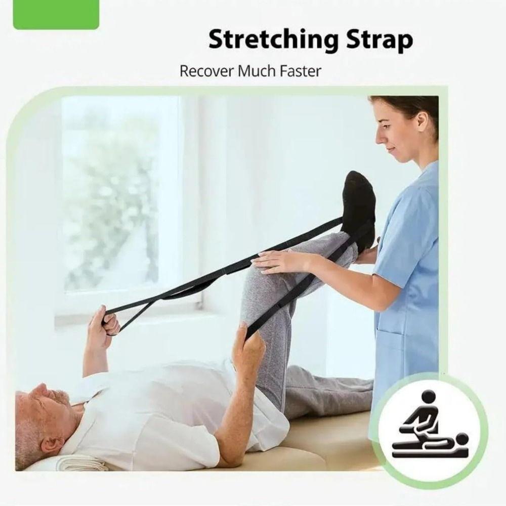 Breathable Yoga Stretch Band 10 Loops Stretch Out Strap with Loops Gym Exercise