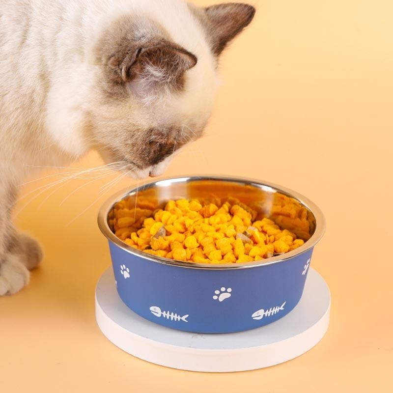 Pet Stainless Steel Dog Bowls, Dog Food Bowls, Anti-tipping Dog Bowls, Drinking Water Bowls, Dog Food Bowls, Cat Bowls and Other Supplies