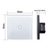 Glass Wall Touch Switch EU UK Standard 16a Socket Large Panel Wall Light Single Live Line White Switch USB TypeC Socket 110v250v