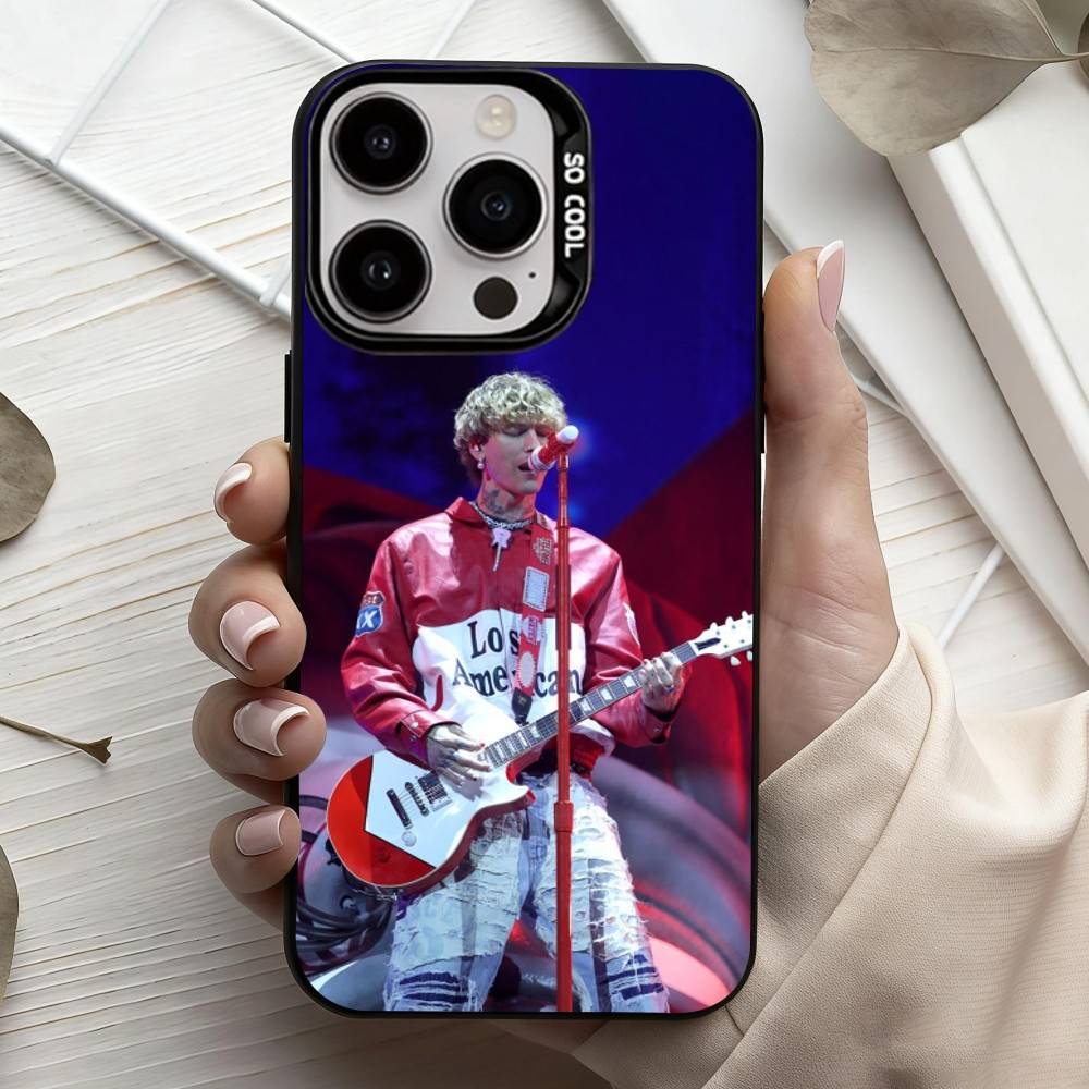 

M-MGK L-Lost A-Americana Cool Phone Case For iPhone17,16,15,14,13,12,11 Plus,Pro Max Black Candy silver phone case iPhone14ProMax