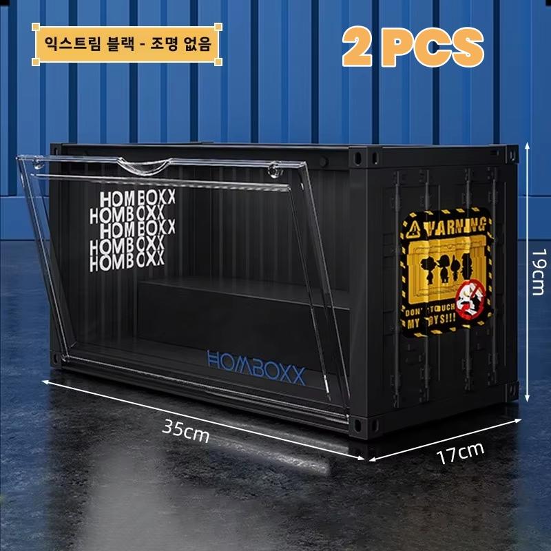 Illuminated Container Blind Box Organizer Dustproof Toys Display Box Nendoroid Magnetic Display Stand Collectibles Display