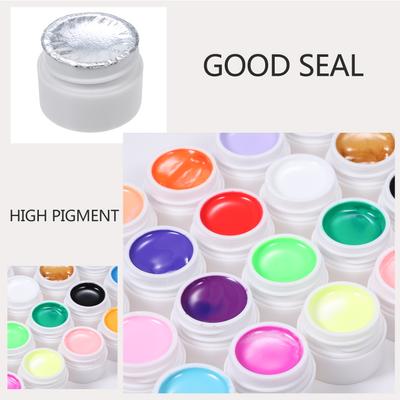 Anself 36 barev Lak na nehty UV Gel Nail Art Builder Pevný prodlužovací gel se štětcem na nehty