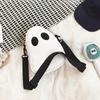 Ghost Funny Shoulder Bag Lovely Fun Devil Fashion Leather Shoulder Bag Small Portable Crossbody Handbags Zipper for Daily Street