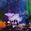 With Sucker Durable Fish Tank Ornament Aquarium Water Grass Artificial Plants Simulation Mushroom