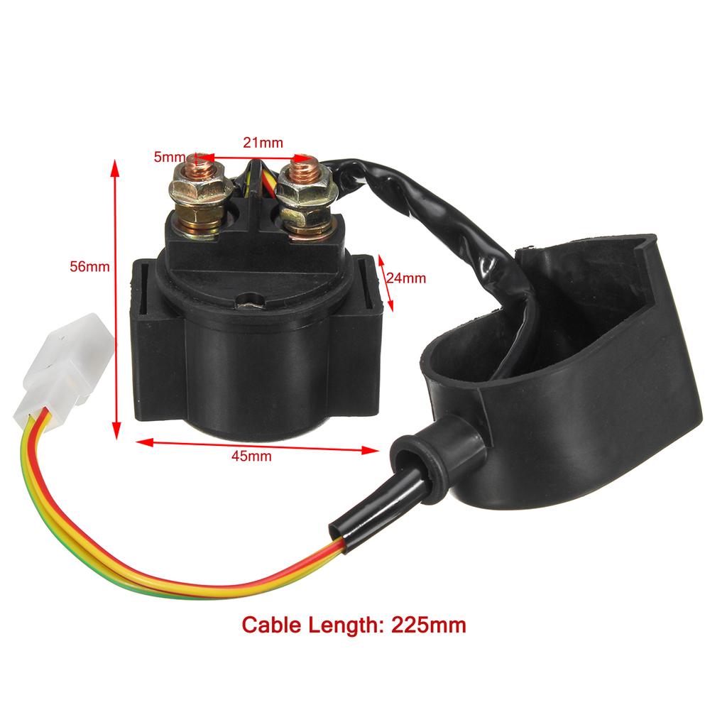 STARTER RELAY SOLENOID For 90cc 110cc 125cc 250cc Quad ATV Go Kart Pit Dirt Bike STARTER RELAY SOLENOID For 90cc 110cc 125cc 250cc Quad ATV Go Kart Pit Dirt Bike