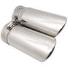 2Pcs for Mercedes Benz C180 Car Exhaust Muffler Tip Stainless Steel Pipe Chrome Modified Car Rear Tail Throat Liner Accessories
