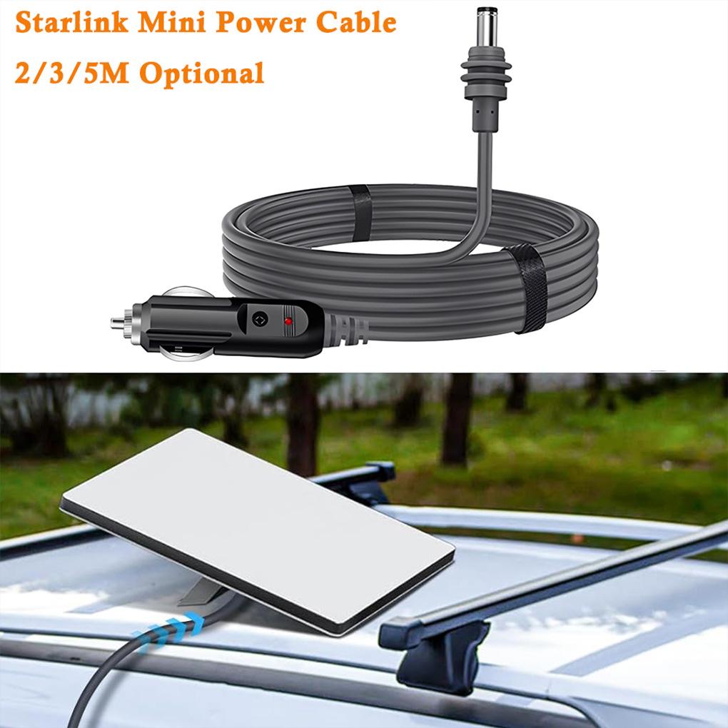 DC Power Cable Direct To Car Power Adapter Cable For Starlink Mini 2/3/5M Durable