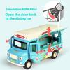 Metal Die-cast Food Truck Children's Toy Car Model, Parent-child Game Toy Vehicle, Improve Cognition, Halloween toy gifts