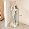 Large White Umbrella Stand with Draining Storage - Perfect for Home or Commercial Use