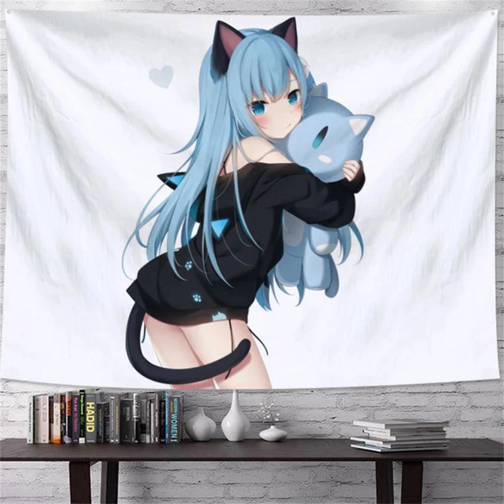 Ashou Anime Tapestry Wall Hanging Decor Kawaii Room Decoration Wall Tapesrty Cloth College Drom Room Decor Cute Home Decoration