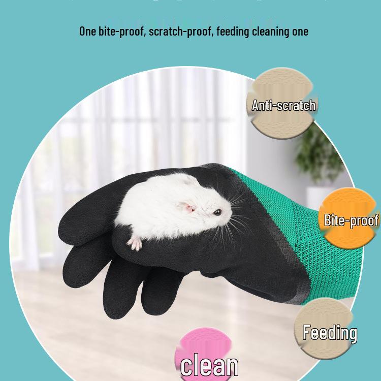 Kinderschutzhandschuhe für Kleintiere - Hamster, Katzen und Papageien - Biss- und Kratzfest.