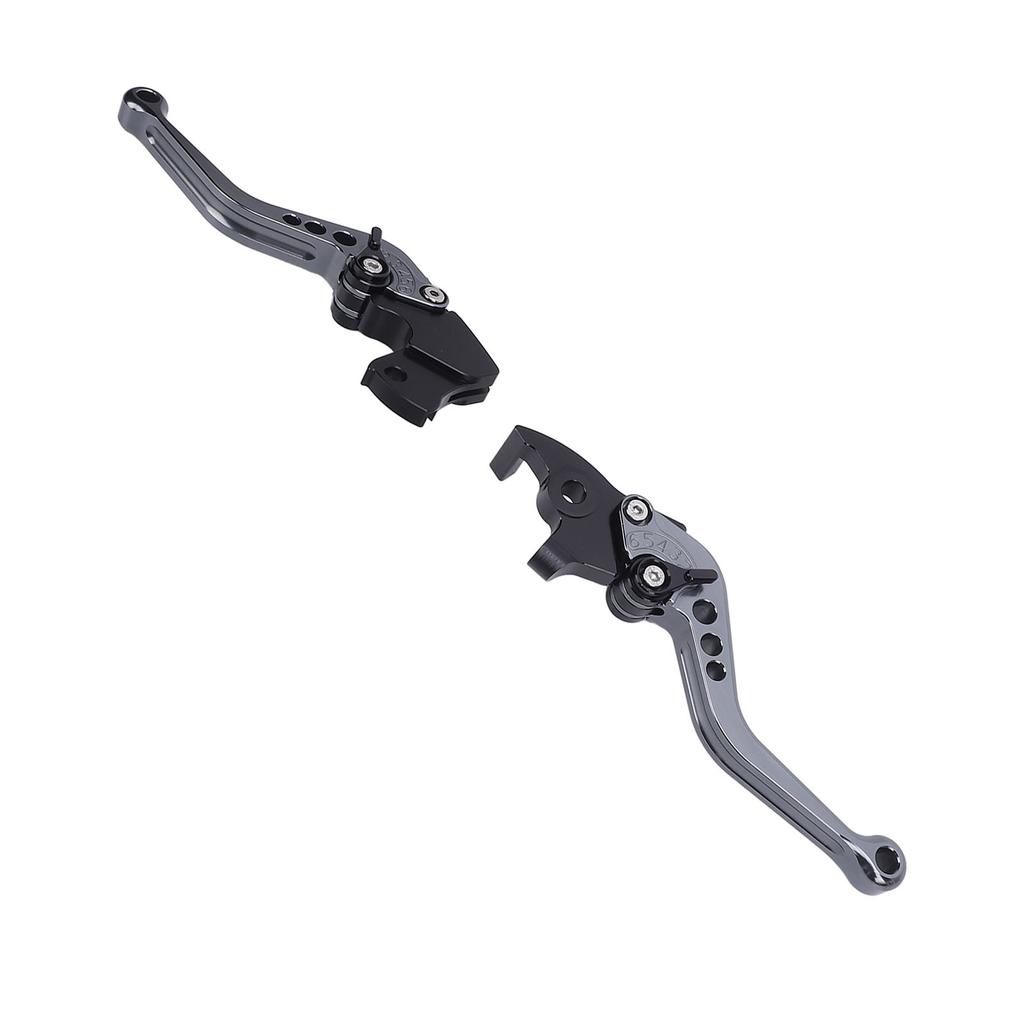 Pair of Motorcycle Short Brake Clutch Levers Adjustable Aluminium Alloy Replacement For Scrambler 400X 2023 2025 Ti